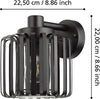 Applique-Industrial-Selinus-Da-Esterno-1-Luce-Acciaio-Nero