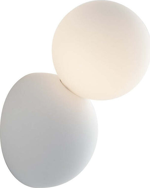 Applique Kiss Bianco 1Xg9 19X10X12,2Cm Illuminazione/Illuminazione per interni/Illuminazioni per pareti/Applique Led Mall Home - Napoli, Commerciovirtuoso.it