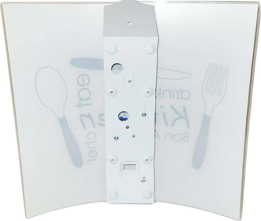 Applique Kitchen Novecento Porta Lampada a Parete Da Cucina Bianco Applique in Vetro 37x37 x10 Cm Illuminazione/Illuminazione per interni/Illuminazioni per pareti/Applique Ideart - Valdilana, Commerciovirtuoso.it