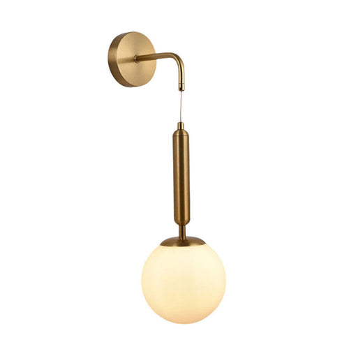Applique Lampada A Parete Pendente Stile Contemporaneo Con Attacco G9 Bronzo Interno Aq56