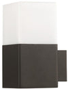 Applique Lampada Da Parete Muro Interno Esterno Portalampada E27 Ip44 Cubo Nero