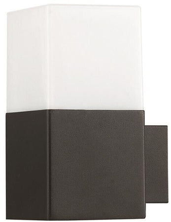 Applique Lampada Da Parete Muro Interno Esterno Portalampada E27 Ip44 Cubo Nero