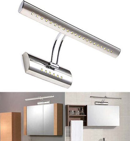 Applique Lampada Da Parete Muro Specchio Bagno 27 Led 5050 Luce Fredda Cromato Illuminazione/Illuminazione bagno/Luci da specchio Trade Shop italia - Napoli, Commerciovirtuoso.it