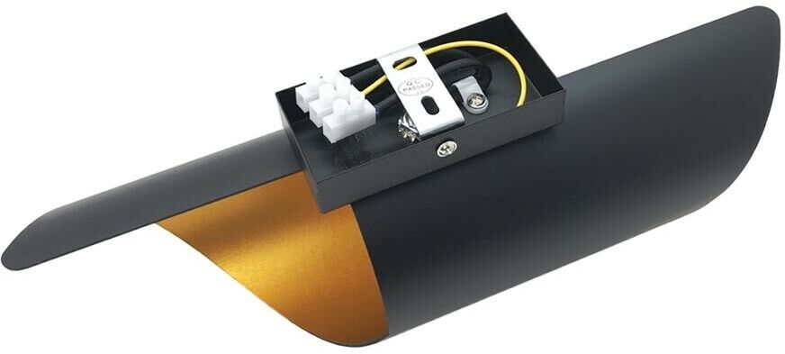 Applique Lampada Da Parete Stile 2 X Attacco Lampadina G9 Nero Oro E53-n Universo
