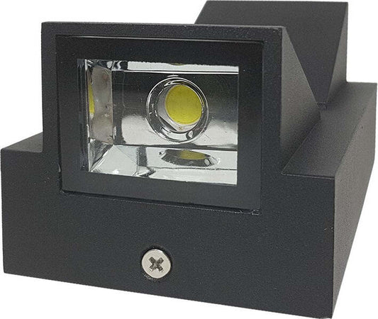 Applique Lampada Faretto Per Uso Esterno A Led Luce 6500k 10w Nero Luce A 2 Vie Illuminazione/Illuminazione per esterni/Lampade da parete Trade Shop italia - Napoli, Commerciovirtuoso.it