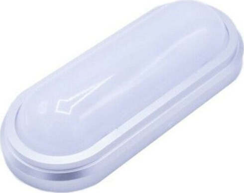 Applique-Lampada-Led-8-Watt-Antinebbia-Plafoniera-Opaca-Luce-Calda-A-Parete