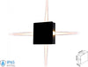 Applique Lampada LED da Muro Quadrato 4X1W 3000K Carcassa Nera IP65 Illuminazione 4 Lati SKU-8211 Illuminazione/Illuminazione per interni/Illuminazioni per pareti/Applique Scontolo.net - Potenza, Commerciovirtuoso.it