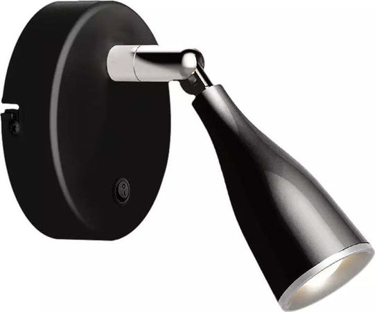 Applique Lampada Led Da Parete Con Interruttore Carcassa Nera 4000K Testa Orientabile IP20 4,5W SKU-8678 Illuminazione/Illuminazione per interni/Illuminazioni per pareti/Applique Scontolo.net - Potenza, Commerciovirtuoso.it