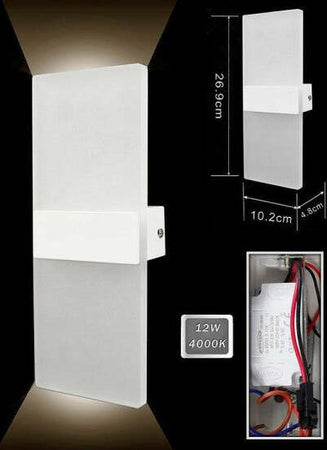 Applique Lampada Parete Led 8watt Doppia Emissione Luce 3000k 4000k 6500k E37 Illuminazione/Illuminazione per interni/Illuminazioni per pareti/Applique Trade Shop italia - Napoli, Commerciovirtuoso.it