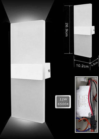Applique Lampada Parete Led 8watt Doppia Emissione Luce 3000k 4000k 6500k E37 Illuminazione/Illuminazione per interni/Illuminazioni per pareti/Applique Trade Shop italia - Napoli, Commerciovirtuoso.it