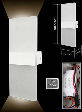 Applique Lampada Parete Led 8watt Doppia Emissione Luce 3000k 4000k 6500k E37 Illuminazione/Illuminazione per interni/Illuminazioni per pareti/Applique Trade Shop italia - Napoli, Commerciovirtuoso.it