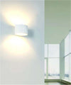Applique-Lampada-Parete-Moderno-In-Gesso-Ovale-Attacco-1xg9-Verniciabile-Gs-e65