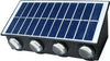 APPLIQUE-LAMPADA-SOLARE-8/10/12-LED-MURO-PARETE-IP65-BIDIREZIONALE-SWITCH-luce-calda-e-fredda