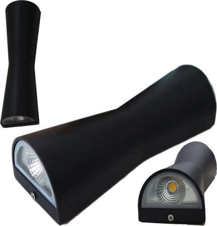 Applique-Lanterna-A-Parete-Da-Esterno-10w-A-Doppio-Led-5w-+-5w-Luce-6500k