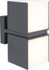 Applique Led 24W Doppio Cubo Luce Regolabile Lampada Nera ip65 Illuminazione/Illuminazione per interni/Illuminazioni per pareti/Applique Zencoccostore - Formia, Commerciovirtuoso.it