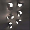 Applique Led 24W Doppio Cubo Luce Regolabile Lampada Nera ip65 Illuminazione/Illuminazione per interni/Illuminazioni per pareti/Applique Zencoccostore - Formia, Commerciovirtuoso.it