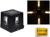 Applique Led 2,5 W Esterno Lampada Cubo A Parete Luce Moderna Giardino Nero Es32 Illuminazione/Illuminazione per esterni/Lampade da parete Trade Shop italia - Napoli, Commerciovirtuoso.it