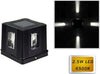 Applique Led 2,5 W Esterno Lampada Cubo A Parete Luce Moderna Giardino Nero Es32 Illuminazione/Illuminazione per esterni/Lampade da parete Trade Shop italia - Napoli, Commerciovirtuoso.it