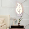 Applique Led 7 W Luce Naturale Lampada A Parete Forma Di Foglia In Vetro E32n Universo