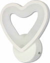 Applique Led A Cuore 6w Lampada A Parete Lumetto Luce Fredda Calda Naturale E28 Casa, arredamento e bricolage > Illuminazione da interno > Applique per interno Trade Shop italia - Napoli, Commerciovirtuoso.it