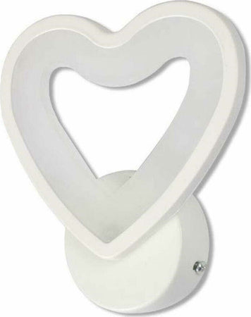 Applique Led A Cuore 6w Lampada A Parete Lumetto Luce Fredda Calda Naturale E28 Casa, arredamento e bricolage > Illuminazione da interno > Applique per interno Trade Shop italia - Napoli, Commerciovirtuoso.it
