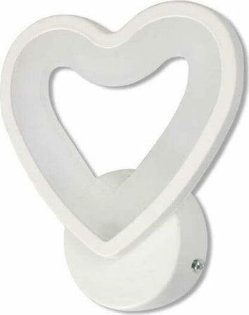 Applique Led A Cuore 6w Lampada A Parete Lumetto Luce Fredda Calda Naturale E28 Illuminazione/Illuminazione per interni/Illuminazioni per pareti/Applique Trade Shop italia - Napoli, Commerciovirtuoso.it