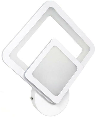 Applique Led A Forma Di Rombo In Vetro Lampada 12 W Da Parete Luce Calda 3000k Universo