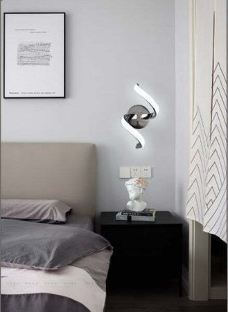Applique-Led-A-Parete-9watt-Curva-Spirale-Luce-Fredda-Naturale-Calda-E58-Argento