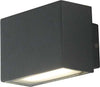 Applique Led Agera Nero 2X3W 340Lm 4000K Ip54 9X6,5X6,5Cm Illuminazione/Illuminazione per interni/Illuminazioni per pareti/Applique Led Mall Home - Napoli, Commerciovirtuoso.it
