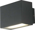 Applique Led Agera Nero 2X3W 340Lm 4000K Ip54 9X6,5X6,5Cm Illuminazione/Illuminazione per interni/Illuminazioni per pareti/Applique Led Mall Home - Napoli, Commerciovirtuoso.it