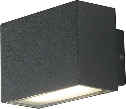 Applique Led Agera Nero 2X3W 340Lm 4000K Ip54 9X6,5X6,5Cm Illuminazione/Illuminazione per interni/Illuminazioni per pareti/Applique Led Mall Home - Napoli, Commerciovirtuoso.it