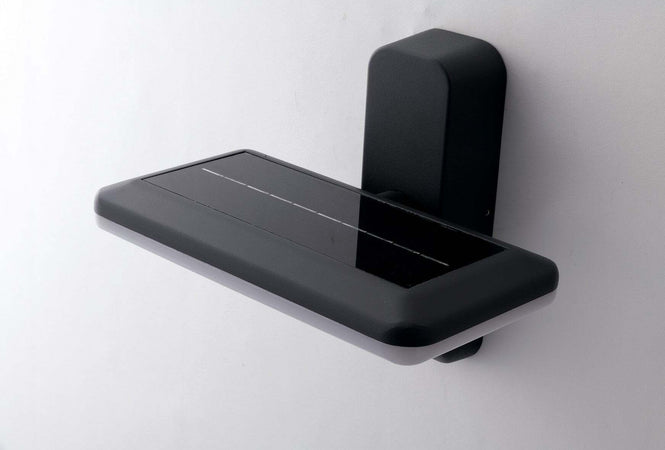 Applique Led Argo Antracite 1,8W 130Lm 4000K Ip54 Con Sensore E Pannello Solare 25X20X17,8Cm Illuminazione/Illuminazione per interni/Illuminazioni per pareti/Applique Led Mall Home - Napoli, Commerciovirtuoso.it