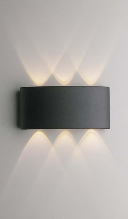 Applique Led Beetle Antracite 6W 890Lm 4000K Ip54 17X8X4Cm Illuminazione/Illuminazione per interni/Illuminazioni per pareti/Applique Led Mall Home - Napoli, Commerciovirtuoso.it