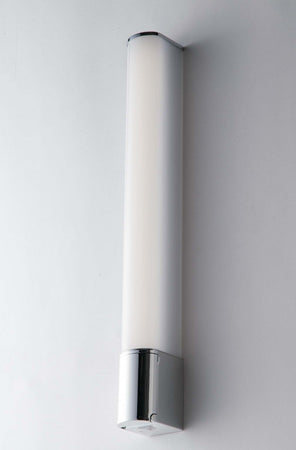 Applique Led Blaster Bianco/Cromo Schuko 8W 640Lm Ugr 4000K Ip44 49,2X5,9X6,6Cm Illuminazione/Illuminazione per interni/Illuminazioni per pareti/Applique Led Mall Home - Napoli, Commerciovirtuoso.it