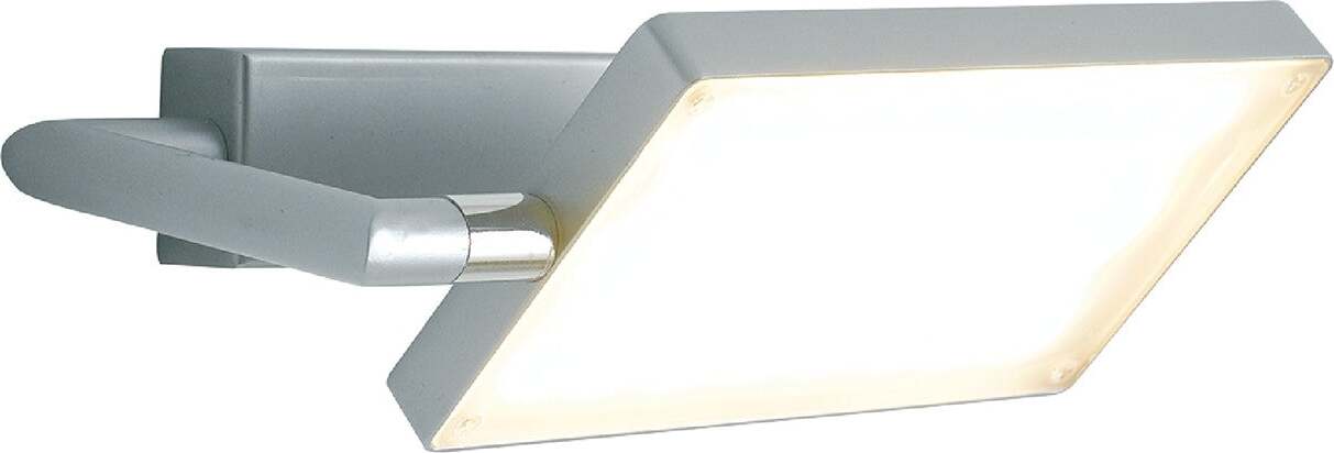 Applique Led Book Grigio 17W 1300Lm 3200K 22,5X10-15Cm Illuminazione/Illuminazione per interni/Illuminazioni per pareti/Applique Led Mall Home - Napoli, Commerciovirtuoso.it