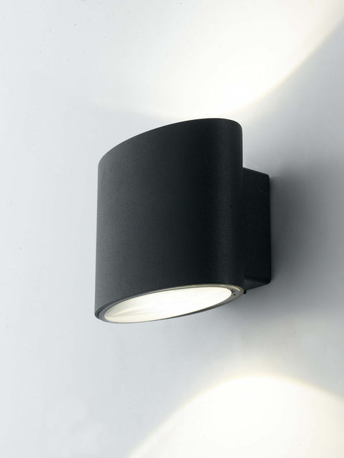 Applique Led Boxter Nero 2X4W 700Lm 4000K Ip44 12,9X10X8,5Cm Illuminazione/Illuminazione per interni/Illuminazioni per pareti/Applique Led Mall Home - Napoli, Commerciovirtuoso.it