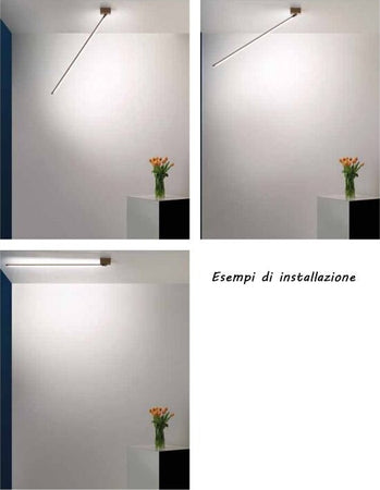 Applique-led-Cattaneo-LUCILLA-905-100-PA-1-3000K-lampada-parete-moderna-orientabile-modulo-led-integrato-dimmerabile