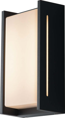 Applique Led Compact Antracite 18W 1200Lm 4000K Ip54 24X13X8Cm Illuminazione/Illuminazione per interni/Illuminazioni per pareti/Applique Led Mall Home - Napoli, Commerciovirtuoso.it