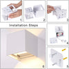 Applique Led Cubo Bianco Lampada Da Parete 5w 750lmn Luce Regolabile Updown Ip65 Illuminazione/Illuminazione per interni/Illuminazioni per pareti/Applique Trade Shop italia - Napoli, Commerciovirtuoso.it