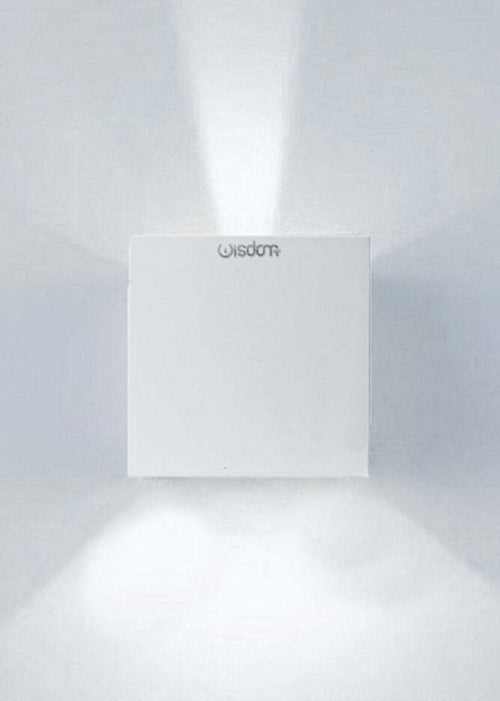 APPLIQUE LED CUBO LAMPADA DA PARETE WISDOM 6W 810LM LUCE REGOLABILE UPDOWN IP65 Illuminazione/Illuminazione per esterni/Lampade da parete Trade Shop italia - Napoli, Commerciovirtuoso.it