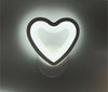Applique Led Cuore In Vetro A Parete Lampada Luce Bianca 6500k 6 W Universo