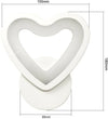 Applique Led Cuore In Vetro A Parete Lampada Luce Bianca 6500k 6 W Universo