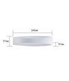 Applique Led Da Muro 12w Up & Down In Alluminio Bianco 3 Temperature Luce E59-b3c