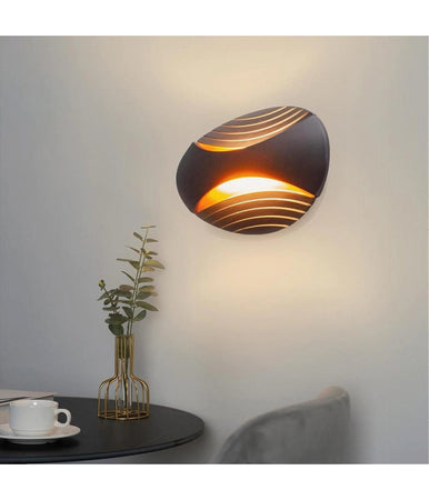 Applique Led Da Muro Doppia Emissione 6 W Lampada Ovale 3 Modalità Luce Aq15-n3c