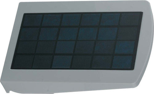 Applique Led Eos Grigio 4W 450Lm 4000K Ip66 Con Sensore E Pannello Solare 24,1X16X4Cm Illuminazione/Illuminazione per interni/Illuminazioni per pareti/Applique Led Mall Home - Napoli, Commerciovirtuoso.it