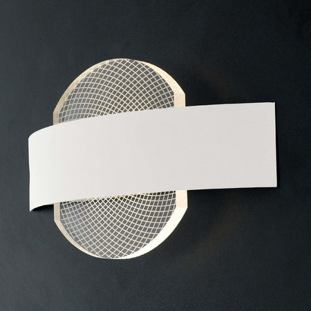 Applique Led Eternity Bianco 10W 800Lm 4000K 24X13X5,5Cm Illuminazione/Illuminazione per interni/Illuminazioni per pareti/Applique Led Mall Home - Napoli, Commerciovirtuoso.it