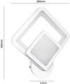 Applique Led Forma Di Rombo In Vetro Da Parete Luce Bianca Lampada 12 W Universo