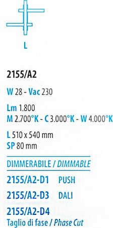 Applique-led-Fratelli-Braga-NETS-2155-A2-1800Lm-lampada-parete-moderna