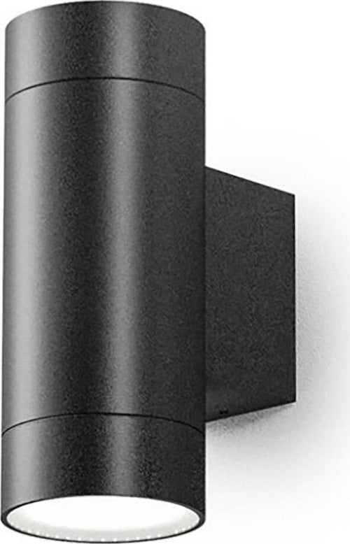 Applique-led-Gea-Led-LILY-B-GES1065-GU10-IP54-antracite-lampada-parete-alluminio-biemissione-moderno