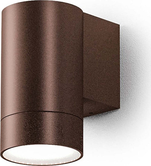 Applique-led-Gea-Led-LILY-M-GES1063-GU10-IP54-marrone-lampada-parete-alluminio-monoemissione-classica